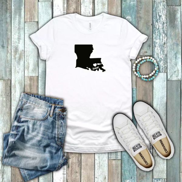louisiana bayou state home pride heart silhouette 100% cotton white t-shirt, White;black
louisiana bayou state home pride heart silhouette 100% cotton white t-shirt, White;black