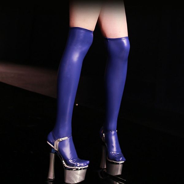 Sexy Women Plus Size Latex Shiny Stockings Faux Leather Stockings Moto Biker Club Stage Wear Black Red Blue F25
Sexy Women Plus Size Latex Shiny Stockings Faux Leather Stockings Moto Biker Club Stage Wear Black Red Blue F25