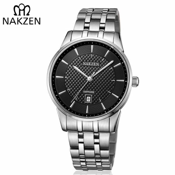 wristwatches nakzen men's watches man waterproof stainless steel quartz watch male business classic clock relogio masculino, Slivery;brown
wristwatches nakzen men's watches man waterproof stainless steel quartz watch male business classic clock relogio masculino, Slivery;brown