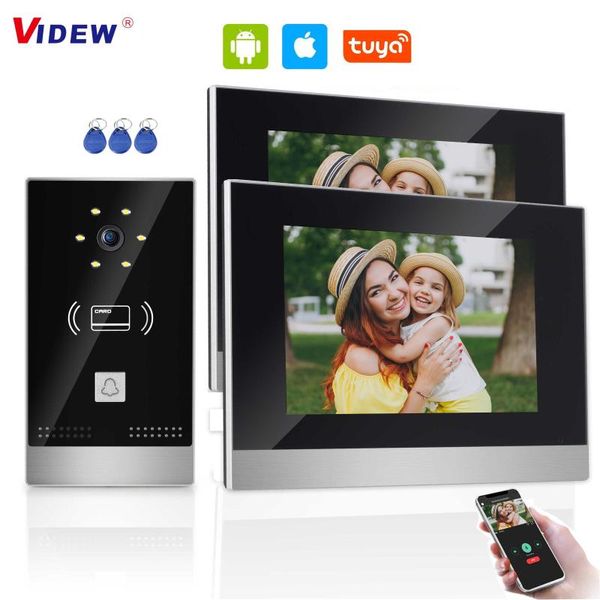 video door phones videw 7 inch intercom system tuya smart doorbell with camera and 2 monitors night vision entry rfid for villa
video door phones videw 7 inch intercom system tuya smart doorbell with camera and 2 monitors night vision entry rfid for villa