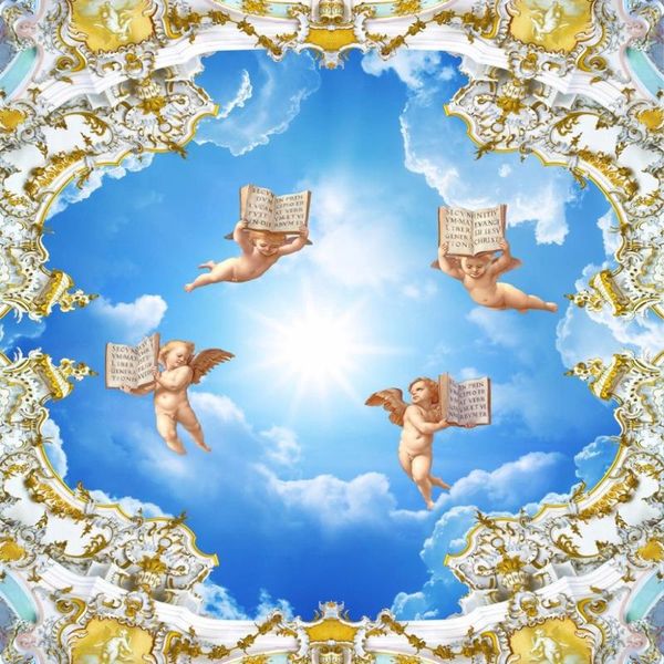 wallpapers drop custom any size 3d wall mural wallpaper european style angel painting ceiling fresco decor
wallpapers drop custom any size 3d wall mural wallpaper european style angel painting ceiling fresco decor