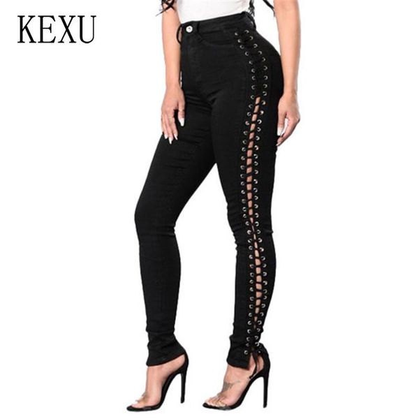 plus size s-3xl lace up cross criss skinny black stretch jeans hollow out women high waist bandage denim pencil pants women's, Blue
plus size s-3xl lace up cross criss skinny black stretch jeans hollow out women high waist bandage denim pencil pants women's, Blue