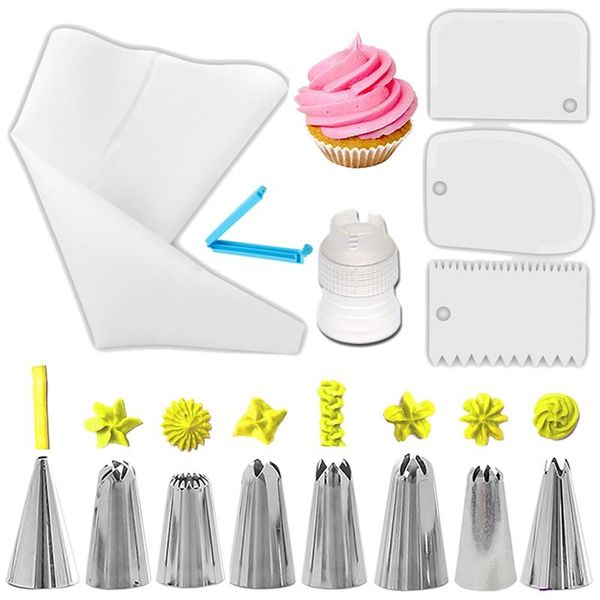 baking & pastry tools justdolife 14pcs/set silicone bag tips kitchen cake icing piping cream decorating reusable bags
baking & pastry tools justdolife 14pcs/set silicone bag tips kitchen cake icing piping cream decorating reusable bags