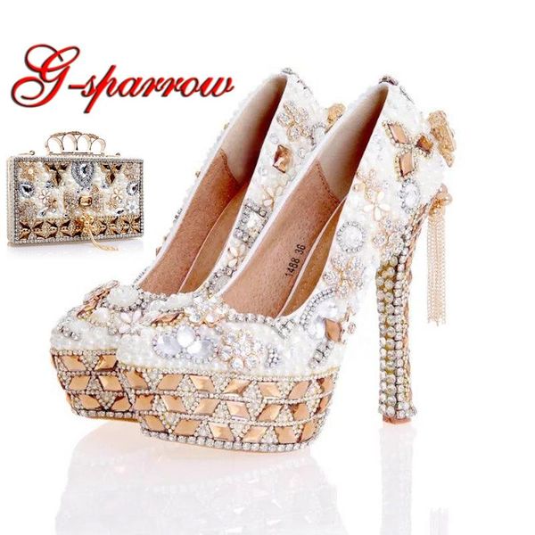 dress shoes est design white pearl wedding with matching bag gorgeous handmade high heels women crystal bridal plus size 12, Black
dress shoes est design white pearl wedding with matching bag gorgeous handmade high heels women crystal bridal plus size 12, Black