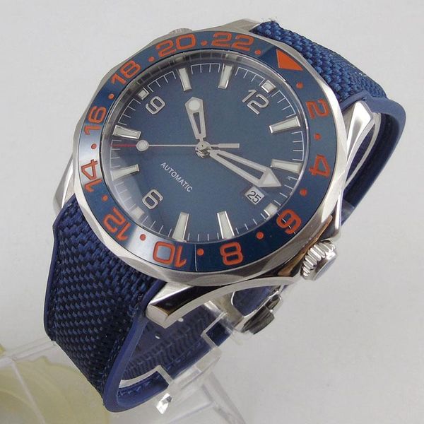 wristwatches luxury 41mm automatic mechancial mens watch blue dial sapphire glass miyota movement rubber ceramic bezel date function, Slivery;brown
wristwatches luxury 41mm automatic mechancial mens watch blue dial sapphire glass miyota movement rubber ceramic bezel date function, Slivery;brown