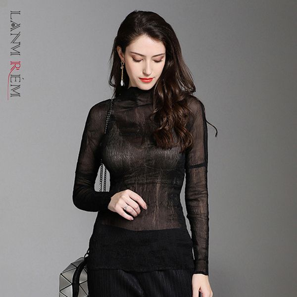 women black streetwear peated t-shirt turtleneck long sleeve fashion tide spring summer 2f0046 210507, White
women black streetwear peated t-shirt turtleneck long sleeve fashion tide spring summer 2f0046 210507, White