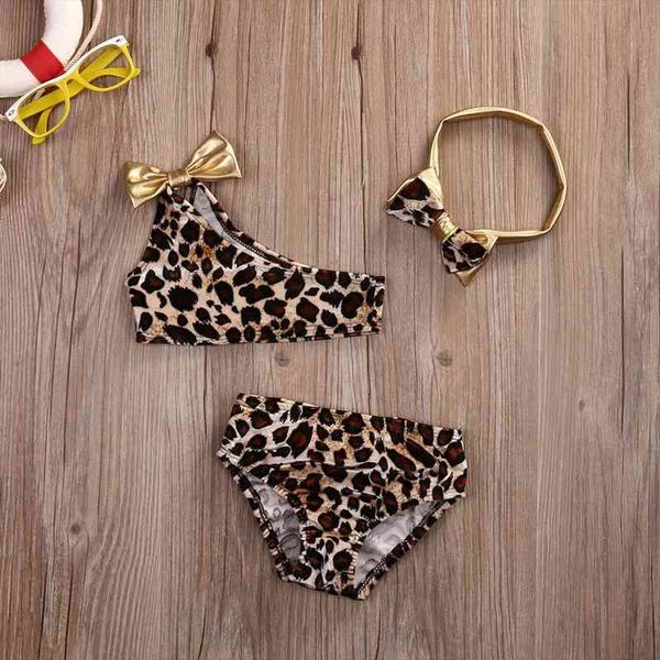 swimwear 3 pcs suit leopard cute baby bikini set one shoulder bowknot biquini swimsuit summer beach bathing, White
swimwear 3 pcs suit leopard cute baby bikini set one shoulder bowknot biquini swimsuit summer beach bathing, White