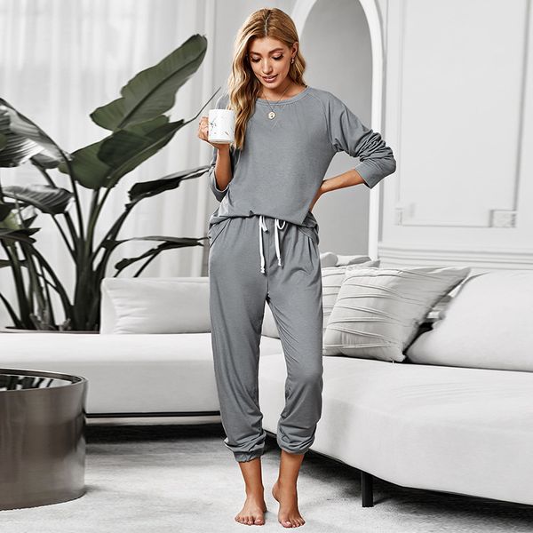 pajamas women's shiying spring and autumn 2021 new knitted long sleeve home two piece suit for women, Black;red
pajamas women's shiying spring and autumn 2021 new knitted long sleeve home two piece suit for women, Black;red