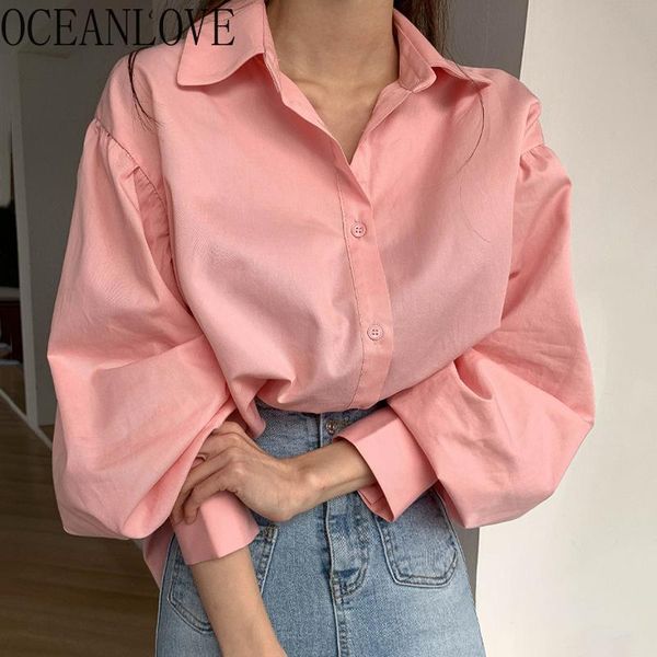 women's blouses & shirts oceanlove sweet autumn korean vintage lantern sleeve chic 2021 elegant work fashin blusas 17481, White
women's blouses & shirts oceanlove sweet autumn korean vintage lantern sleeve chic 2021 elegant work fashin blusas 17481, White