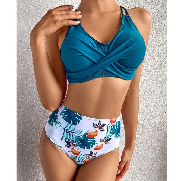 women's swimwear fashion push up floral wrap bikini sets women thong two pieces swimsuits 2021 girl beach bathing suits 6, White;black
women's swimwear fashion push up floral wrap bikini sets women thong two pieces swimsuits 2021 girl beach bathing suits 6, White;black