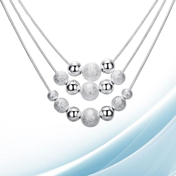 pendant necklaces silver plated three layers necklace charm beads long sweater festive jewelry gifts for women girls
pendant necklaces silver plated three layers necklace charm beads long sweater festive jewelry gifts for women girls