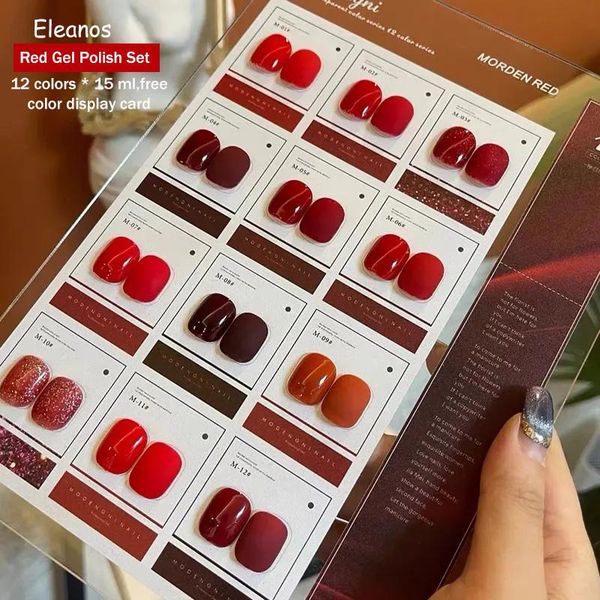 nail gel eleanos 15ml red polish soak off uv glitter color varnish diy for chrismas year art, Red;pink
nail gel eleanos 15ml red polish soak off uv glitter color varnish diy for chrismas year art, Red;pink