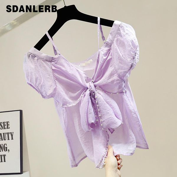 women's blouses & shirts harajuku beaded lace bow v-neck perspective shirt female 2021 fashion womens blusas purple, White
women's blouses & shirts harajuku beaded lace bow v-neck perspective shirt female 2021 fashion womens blusas purple, White