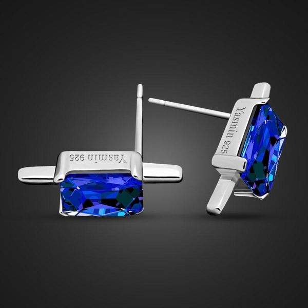 stud simple fashion 925 sterling silver earrings dazzling square zircon men women punk black /blue jewelry, Golden;silver
stud simple fashion 925 sterling silver earrings dazzling square zircon men women punk black /blue jewelry, Golden;silver