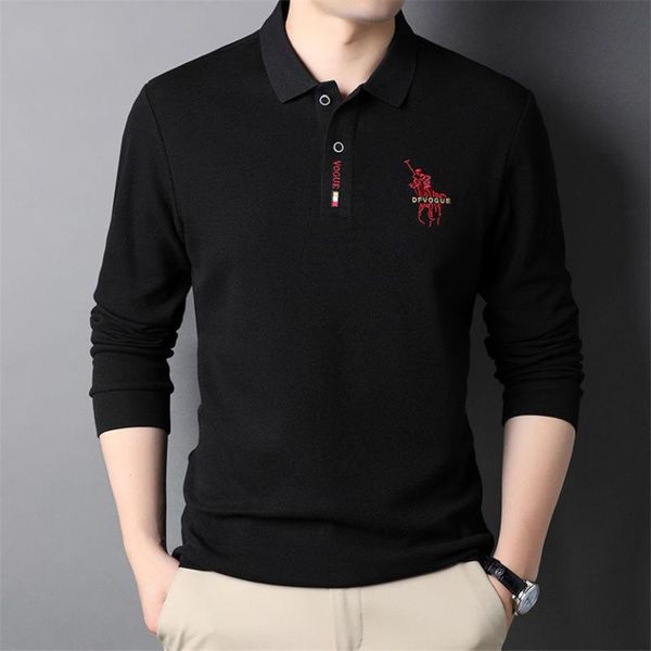 men's polos 2021 high end fashion brand stripe designer embroidery casual lapel long sleeve shirt wear, White;black
men's polos 2021 high end fashion brand stripe designer embroidery casual lapel long sleeve shirt wear, White;black