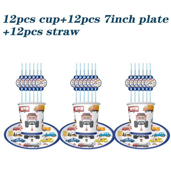 disposable dinnerware children birthday party tableware set cartoon car series plate cup napkin tablecloth wedding decoration supplies
disposable dinnerware children birthday party tableware set cartoon car series plate cup napkin tablecloth wedding decoration supplies