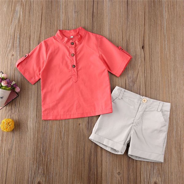 1-6 years toddler kids boy summer clothes set solid pink beige short sleeve shirt shorts set boys 2pcs outfit set, White
1-6 years toddler kids boy summer clothes set solid pink beige short sleeve shirt shorts set boys 2pcs outfit set, White
