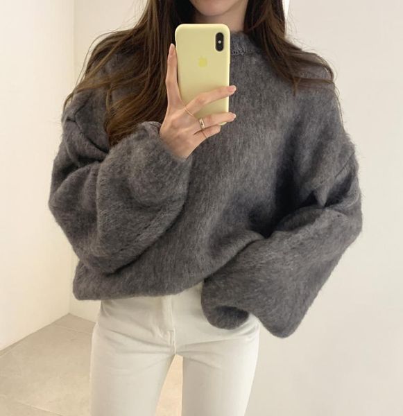 women's sweaters casual loose sweater women korean fashion pullovers solid o-neck long sleeve knit 2021 autumn winter jersey mujer, White;black
women's sweaters casual loose sweater women korean fashion pullovers solid o-neck long sleeve knit 2021 autumn winter jersey mujer, White;black