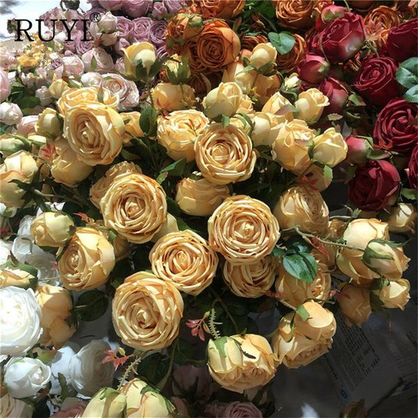 decorative flowers & wreaths 3 head artificial rose silk flower wedding hall arrangement decoration living room table
decorative flowers & wreaths 3 head artificial rose silk flower wedding hall arrangement decoration living room table