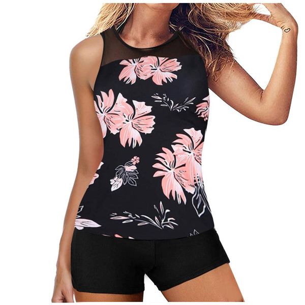 women's swimwear women tankini swimsuit tummy control with shorts two piece bathing suit bohemian summer r5, White;black
women's swimwear women tankini swimsuit tummy control with shorts two piece bathing suit bohemian summer r5, White;black