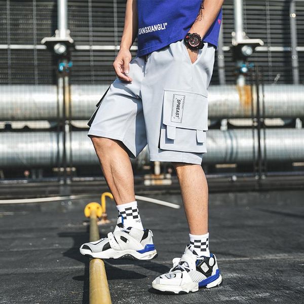 bermuda shorts mens design multi pocket elasticated waist cargo male summer fashionable homme short pants men's, White;black
bermuda shorts mens design multi pocket elasticated waist cargo male summer fashionable homme short pants men's, White;black