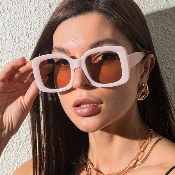 sunglasses yooske 2021 oversized women large frame sun glasses female trendy big square gradient uv400 shades, White;black
sunglasses yooske 2021 oversized women large frame sun glasses female trendy big square gradient uv400 shades, White;black
