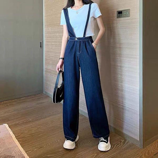 women's jeans 2021 high waist straight slim slimming overalls fashion draped loose wide leg, Blue
women's jeans 2021 high waist straight slim slimming overalls fashion draped loose wide leg, Blue