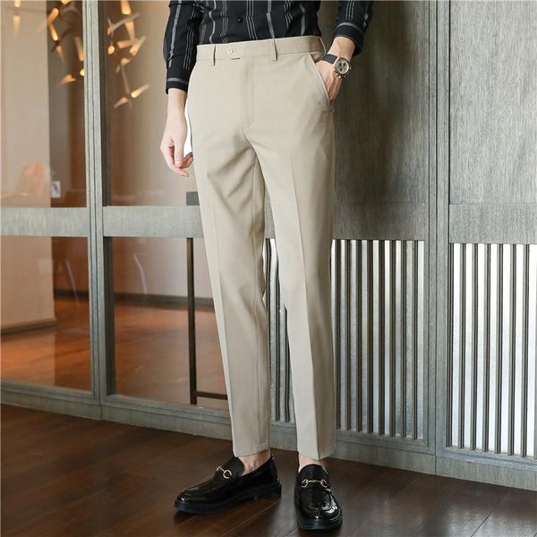 men's suits & blazers solid color business dress pants men classic office social suit casual slim fit wedding formal trousers plus size, White;black
men's suits & blazers solid color business dress pants men classic office social suit casual slim fit wedding formal trousers plus size, White;black