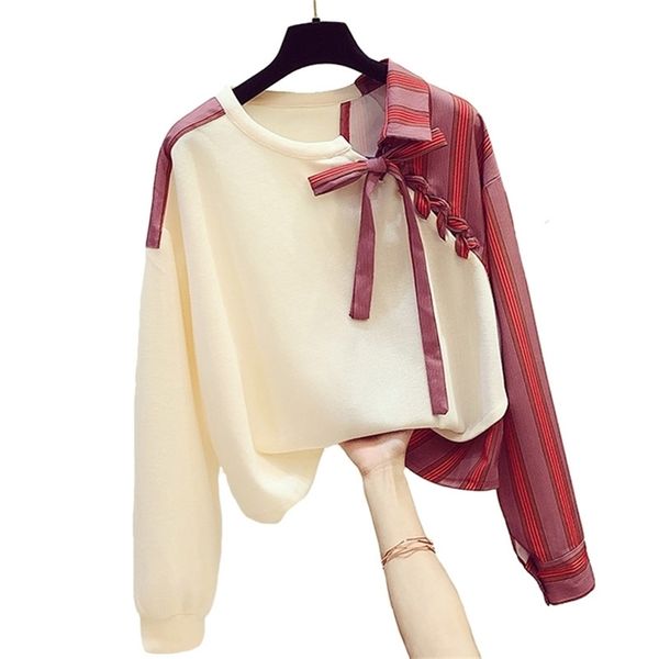 womens long sleeve drawstring fake two-piece irregular stitching sptried sweatshirts casual autumn pullover 210809, Black
womens long sleeve drawstring fake two-piece irregular stitching sptried sweatshirts casual autumn pullover 210809, Black