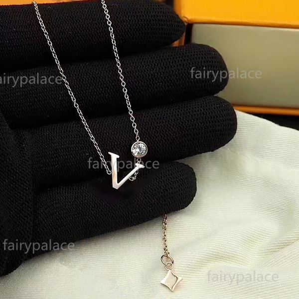 charm letter pendant necklaces diamond 316l titanium steel 18k gold plated necklace fashion short chain pendants jewelry couple gift, Silver
charm letter pendant necklaces diamond 316l titanium steel 18k gold plated necklace fashion short chain pendants jewelry couple gift, Silver