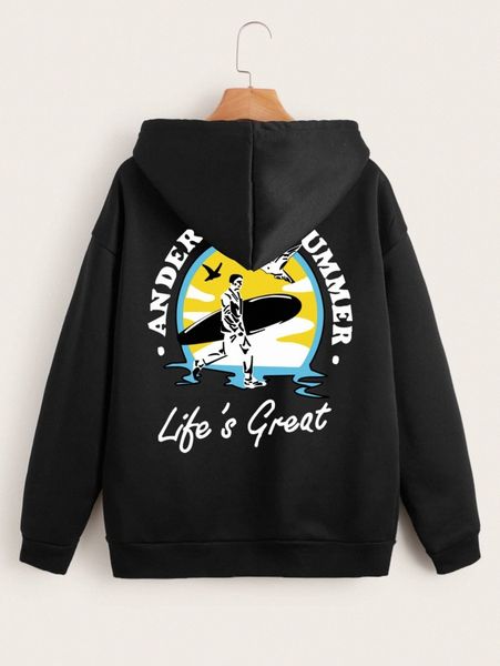 slogan & figure graphic drop shoulder zipper drawstring thermal hoodie t740#, White;black
slogan & figure graphic drop shoulder zipper drawstring thermal hoodie t740#, White;black