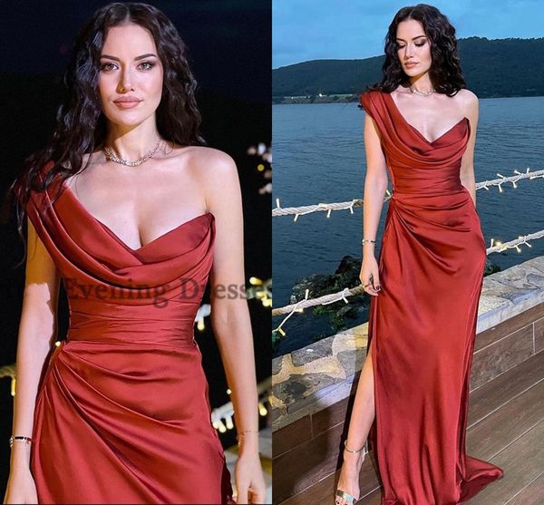 dark red satin long prom evening dresses formal one shoulder high split party dress cocktail party gowns robe de soiree 2022, Black;red
dark red satin long prom evening dresses formal one shoulder high split party dress cocktail party gowns robe de soiree 2022, Black;red