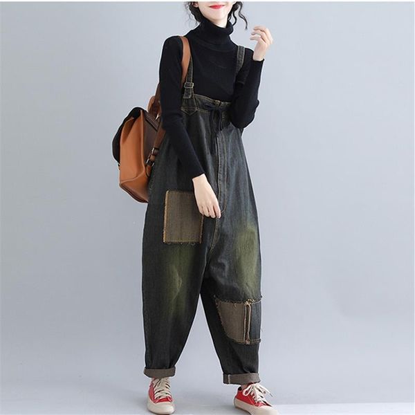 women's jumpsuits & rompers women big size wide leg jean overalls low drop crotch denim solid washing cowboy loose, Black;white
women's jumpsuits & rompers women big size wide leg jean overalls low drop crotch denim solid washing cowboy loose, Black;white