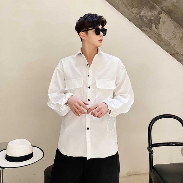 men's casual shirts long-sleeve shirt spring and autumn urban youth harajuku high street fashion loose large, White;black
men's casual shirts long-sleeve shirt spring and autumn urban youth harajuku high street fashion loose large, White;black