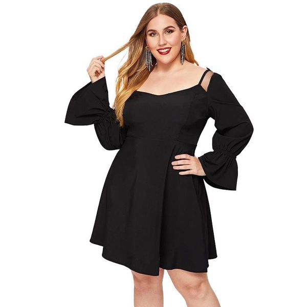 casual dresses one-piece black dress 2021 fashion mid-long style backless back shoulder unique wing design loose plus size vestidos, Black;gray
casual dresses one-piece black dress 2021 fashion mid-long style backless back shoulder unique wing design loose plus size vestidos, Black;gray
