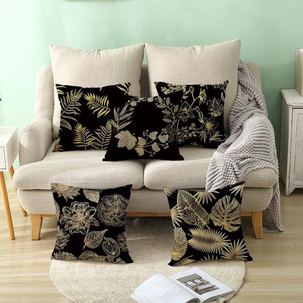 pillow case gold black background tropical plants palm leaves leaf home sofa throw peach skin elegant cushion cover textile
pillow case gold black background tropical plants palm leaves leaf home sofa throw peach skin elegant cushion cover textile