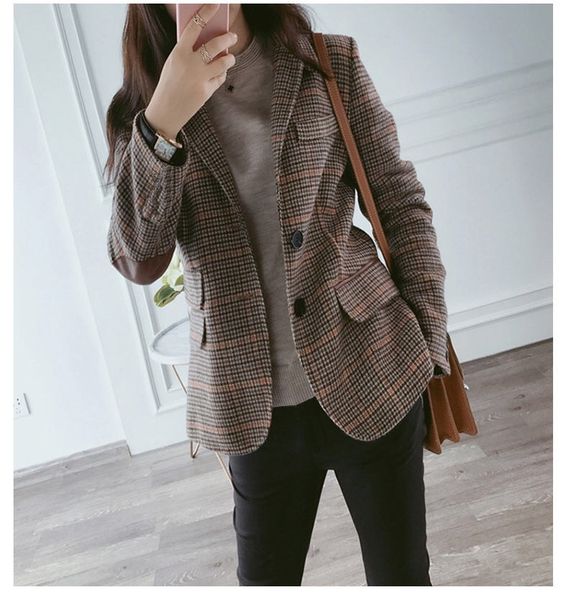 2022 new fashion business interview plaid suits women work office ladies long sleeve vintage blazer, White;black
2022 new fashion business interview plaid suits women work office ladies long sleeve vintage blazer, White;black