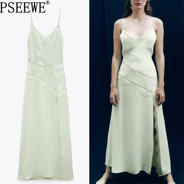 lace long dress woman camisole cut out green summer women belt backless slip midi night party es 210519, Black;gray
lace long dress woman camisole cut out green summer women belt backless slip midi night party es 210519, Black;gray