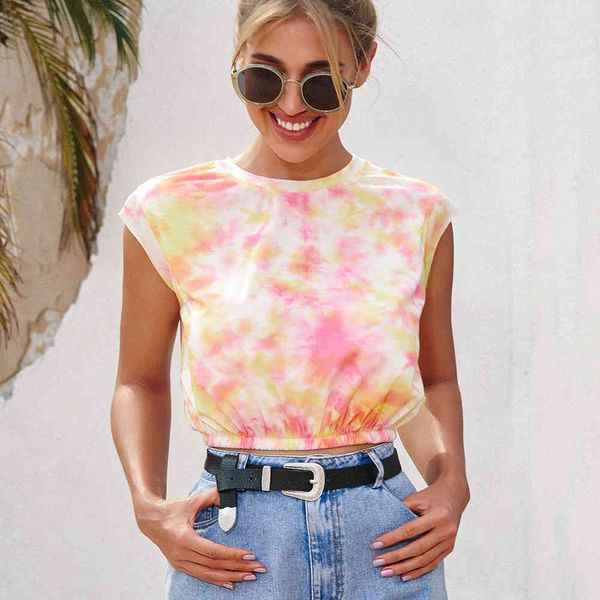 t shirts print tie dye short t shirts for women 2021 sleeveless o neck ladies summer clothes casual slim streetwear and pullovers 40yf, White
t shirts print tie dye short t shirts for women 2021 sleeveless o neck ladies summer clothes casual slim streetwear and pullovers 40yf, White