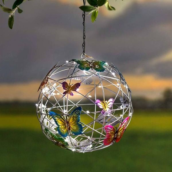 solar lamps garden hanging globe lights with butterfly waterproof metal openwork weaving for patio yard decor
solar lamps garden hanging globe lights with butterfly waterproof metal openwork weaving for patio yard decor