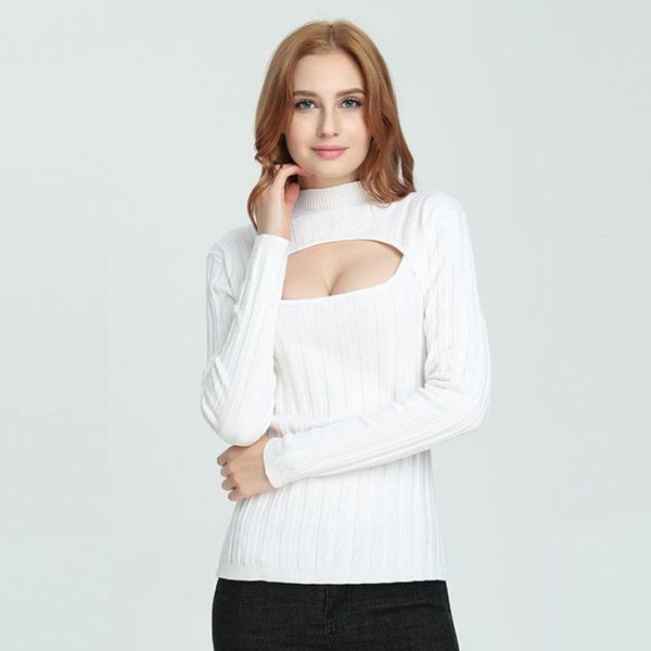 women's sweaters open chest women slim solid knit pullover keyhole bust kawaii japan anime girls costume, White;black
women's sweaters open chest women slim solid knit pullover keyhole bust kawaii japan anime girls costume, White;black