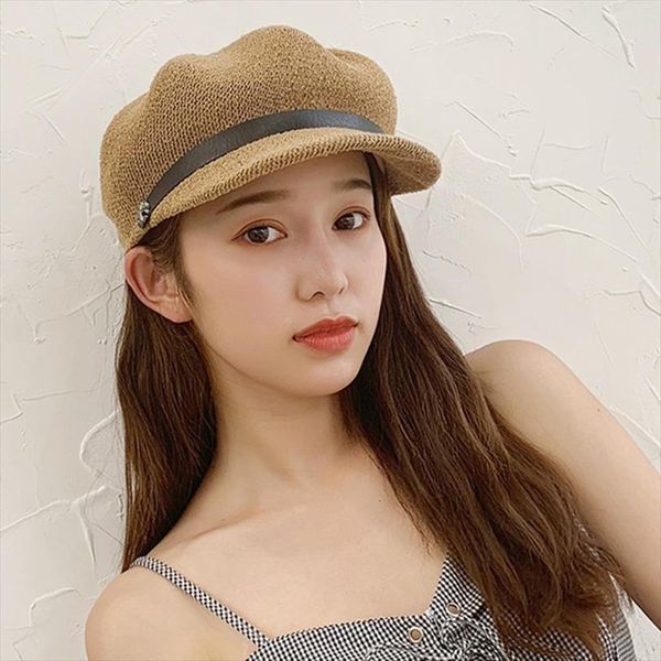 women summer short brim newsboy cap breathable octagonal washable straw hats for beach sun hat boina berets casquette, Blue;gray
women summer short brim newsboy cap breathable octagonal washable straw hats for beach sun hat boina berets casquette, Blue;gray
