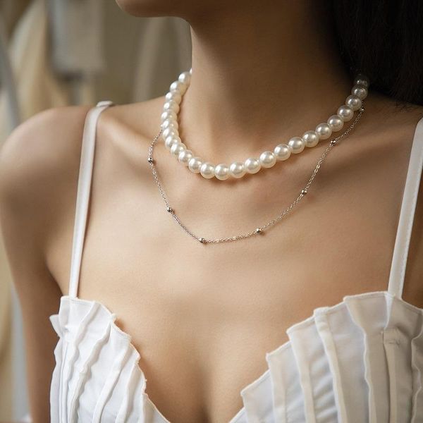 chokers baroque imitation pearl set necklace for women metal copper bead chain geometric clavicle necklaces ladies neck jewelry collares, Golden;silver
chokers baroque imitation pearl set necklace for women metal copper bead chain geometric clavicle necklaces ladies neck jewelry collares, Golden;silver