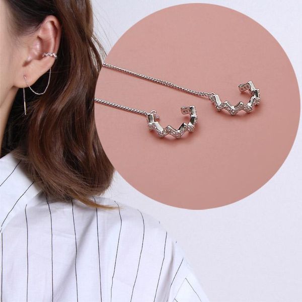 clip-on & screw back 1pc s925 sterling silver long ear line earrings korean simple cubic zircon wave clips earring for women wedding jewelry
clip-on & screw back 1pc s925 sterling silver long ear line earrings korean simple cubic zircon wave clips earring for women wedding jewelry