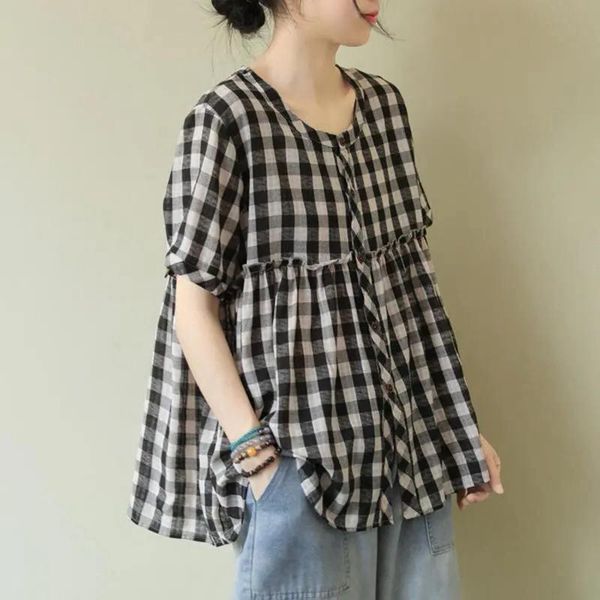 women's blouses & shirts women summer short sleeve tunic vintage shirt robe femme patchwork blusas plus size cotton linen blouse chemi, White
women's blouses & shirts women summer short sleeve tunic vintage shirt robe femme patchwork blusas plus size cotton linen blouse chemi, White