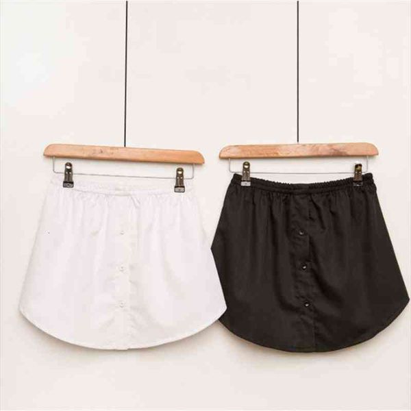 korean womens a-line flared curved fake false hem button down solid color elastic waist detachable skirt decorative waist apron, Black
korean womens a-line flared curved fake false hem button down solid color elastic waist detachable skirt decorative waist apron, Black