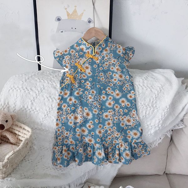 girls cheongsam dress chinese style floral print sleeveless fashion summer children's 2-6y 210515, Red;yellow
girls cheongsam dress chinese style floral print sleeveless fashion summer children's 2-6y 210515, Red;yellow