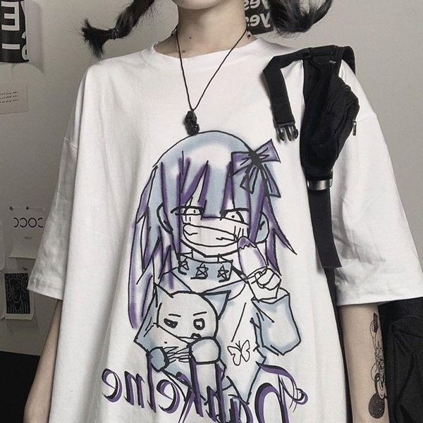 women's t-shirt harajuku college style tshirt female summer 2021 round neck loose quadratic anime oversize 3xl white printing top
women's t-shirt harajuku college style tshirt female summer 2021 round neck loose quadratic anime oversize 3xl white printing top