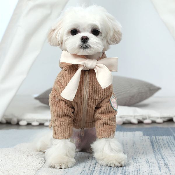 qupai corduroy bow cotton padded et autumn and winter thickened sanded pet cloth teddy dog keep warm
qupai corduroy bow cotton padded et autumn and winter thickened sanded pet cloth teddy dog keep warm