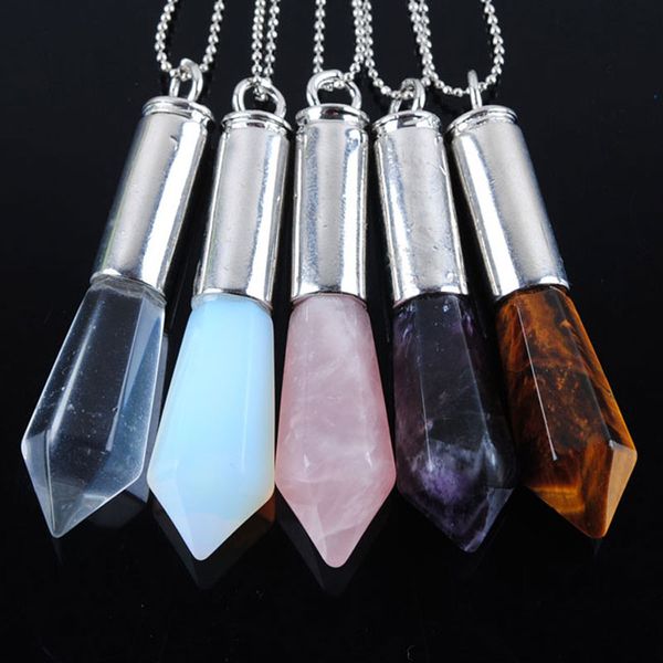 wojiaer pendant jewelry natural tigers eye quartz gem stone hexagonal pointed reiki chakra bead 50x12mm bn302, Silver
wojiaer pendant jewelry natural tigers eye quartz gem stone hexagonal pointed reiki chakra bead 50x12mm bn302, Silver